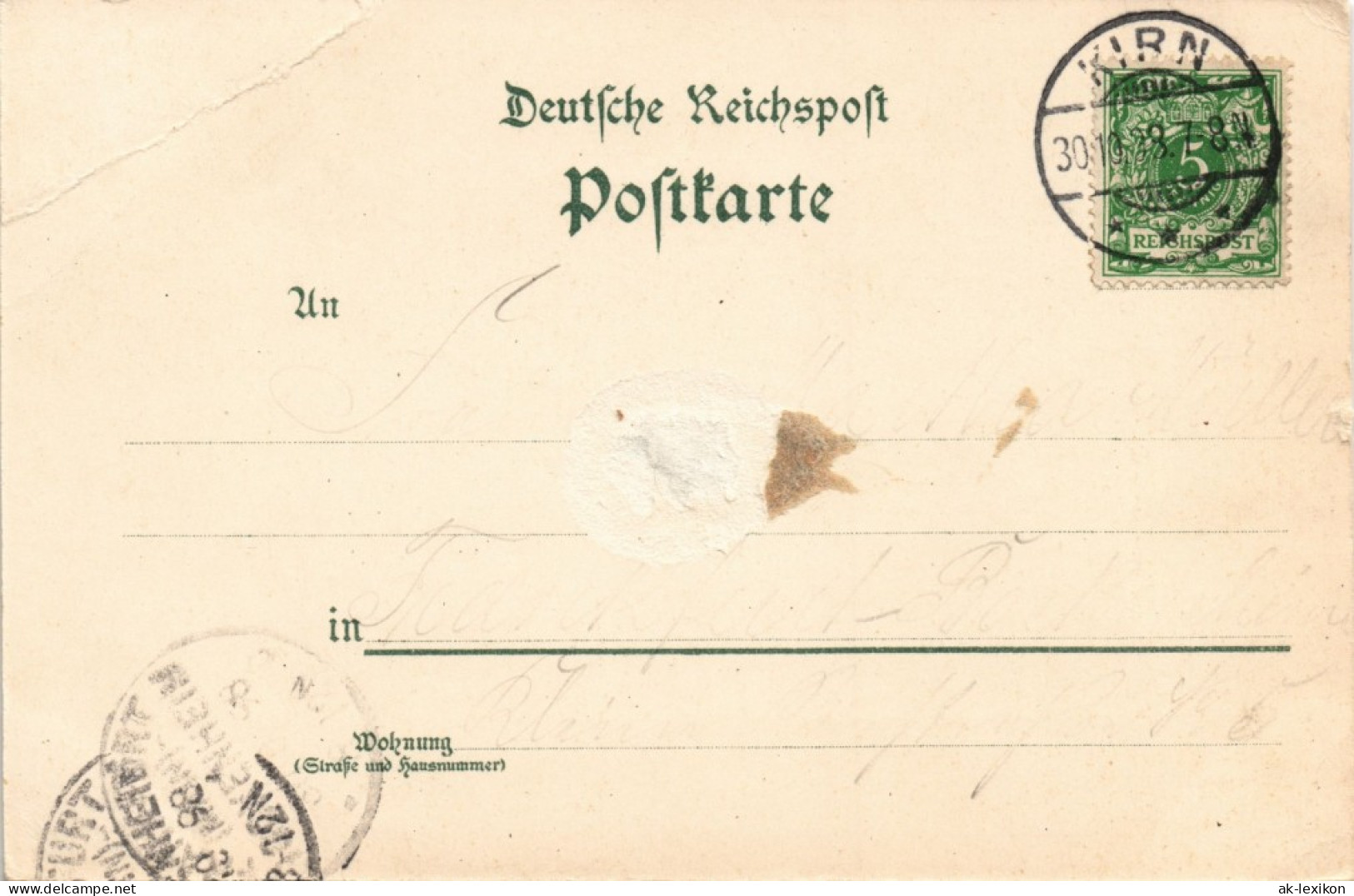 Ansichtskarte Kirn Kyrburg - Mehrbild Mit Ankunftsstempel Bockenheim 1898 - Kirn