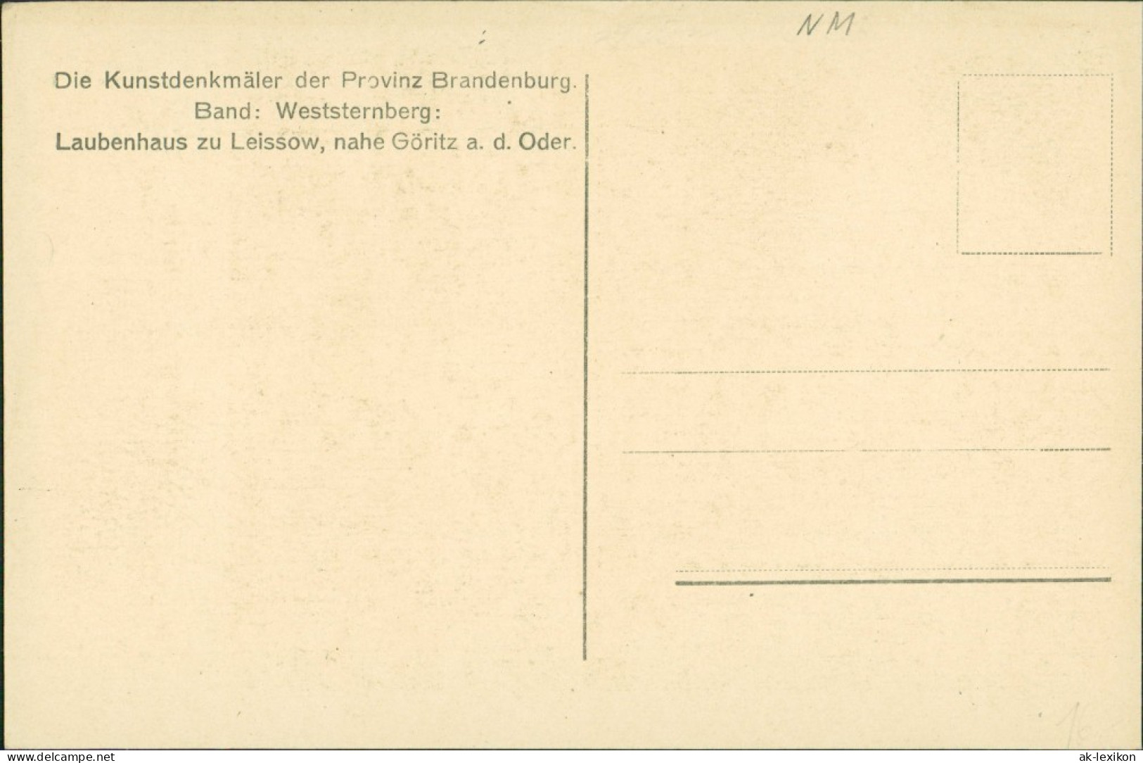 Postcard Göritz (Oder) Górzyca Leisow - Laubenhaus 1928 - Neumark