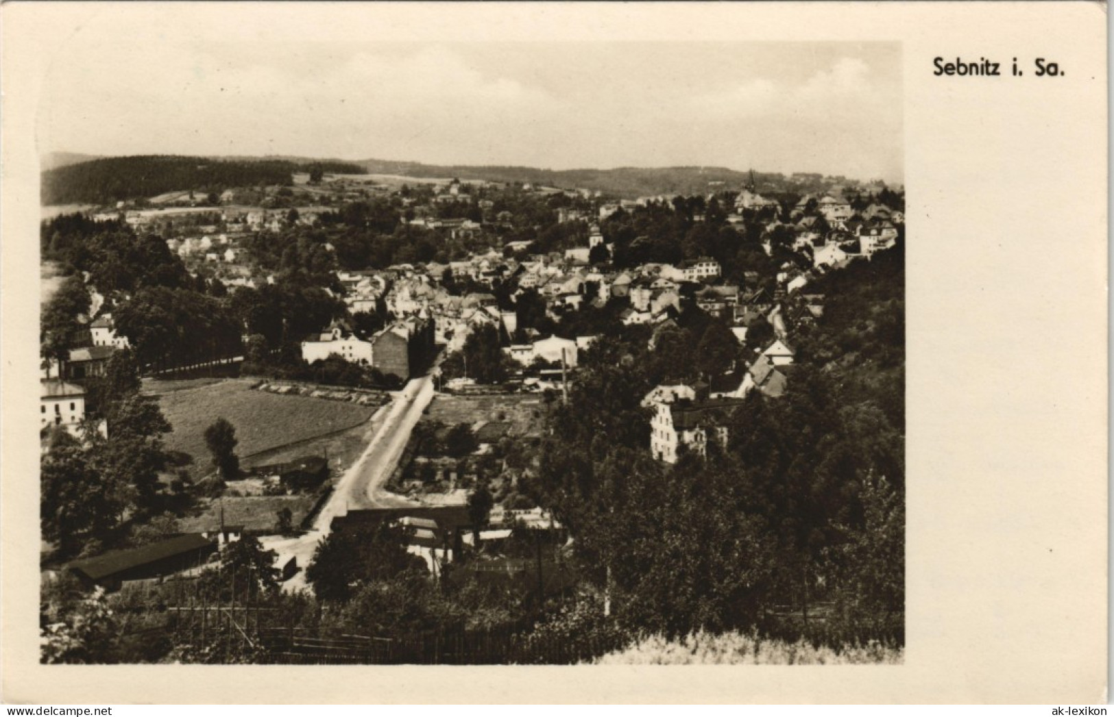 Ansichtskarte Sebnitz Straße Zur Stadt 1953 - Sebnitz