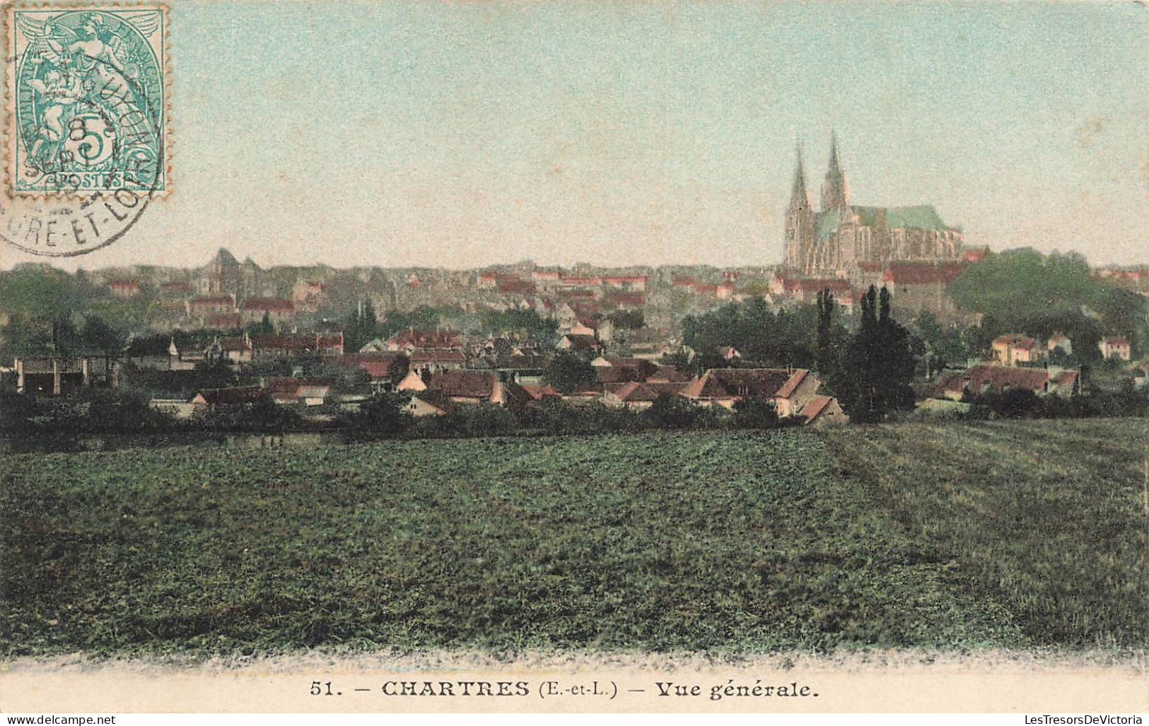 FRANCE - Chartres (E Et L) - Vue Générale De La Ville - Vue Au Loin De La Cathédrale - Carte Postale Ancienne - Chartres