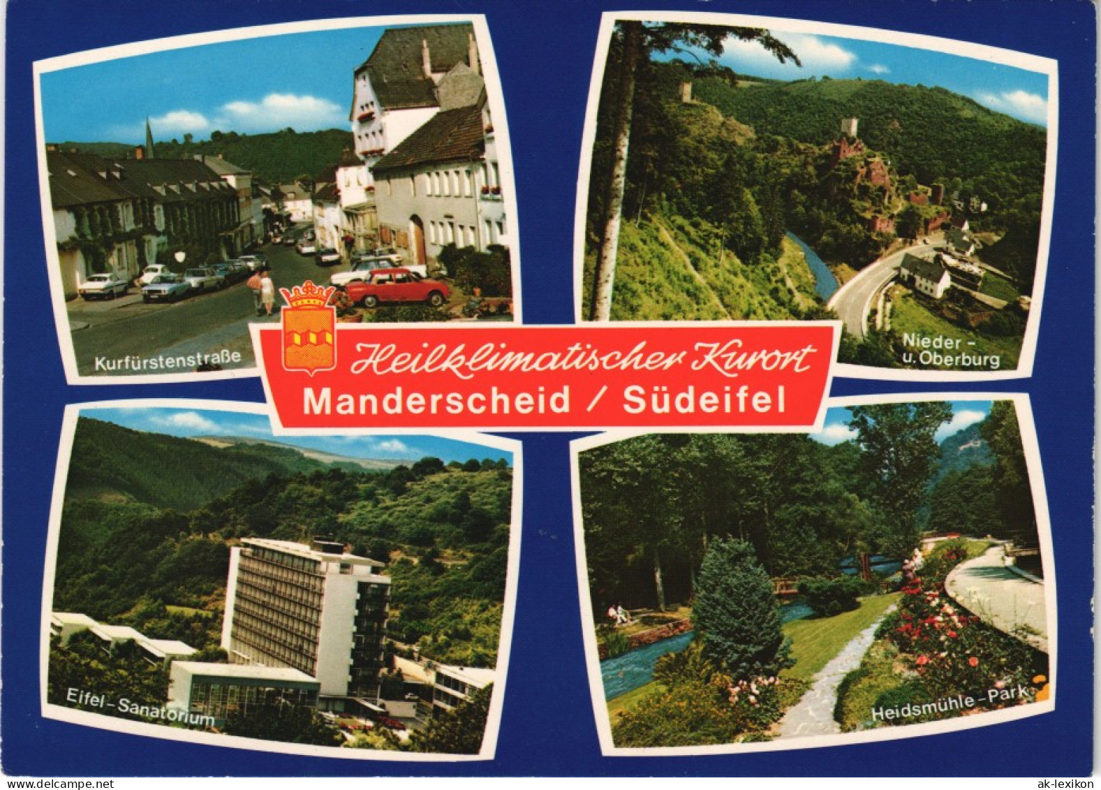 Ansichtskarte Manderscheid Oberburg, Kurfürstenstraße 1978 - Manderscheid