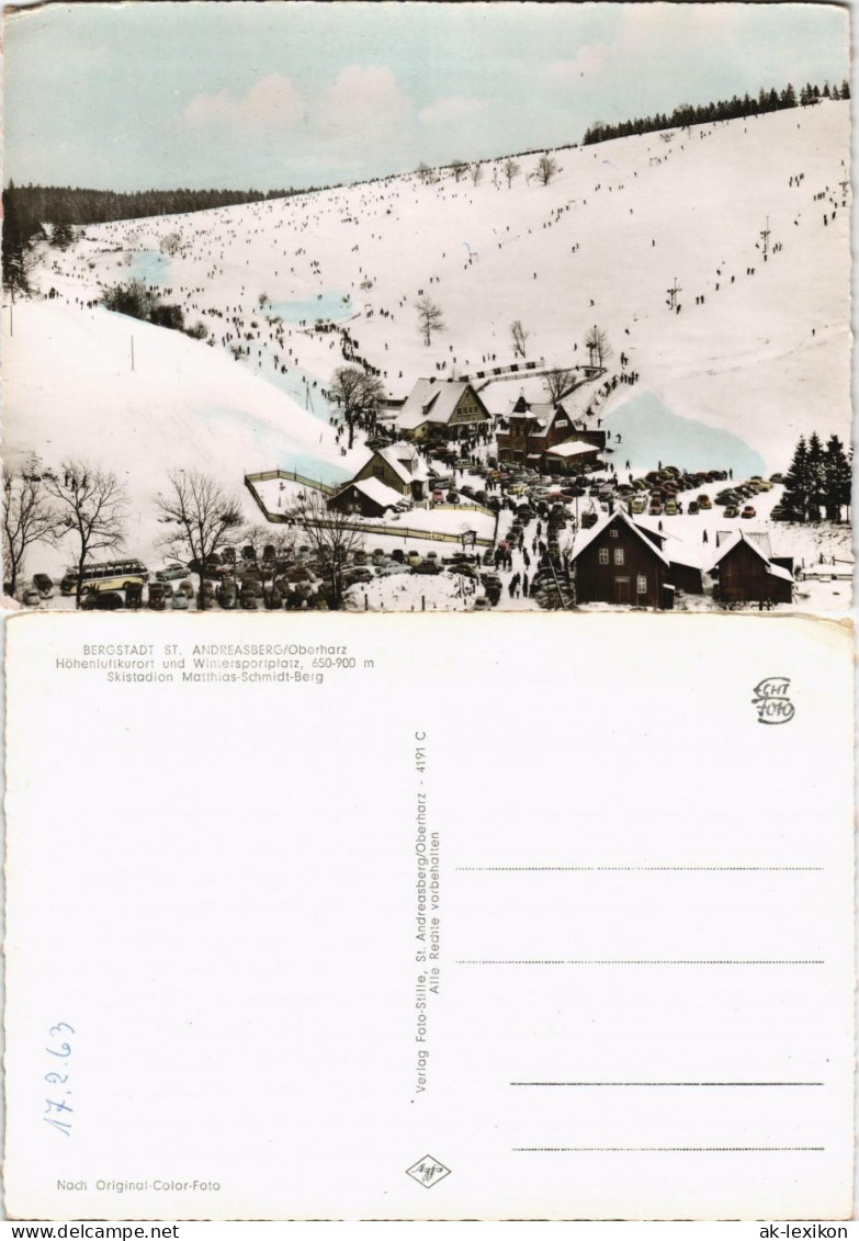 Sankt Andreasberg-Braunlage Panorama Mit Skistadion Matthias Schmidt-Berg 1963 - St. Andreasberg