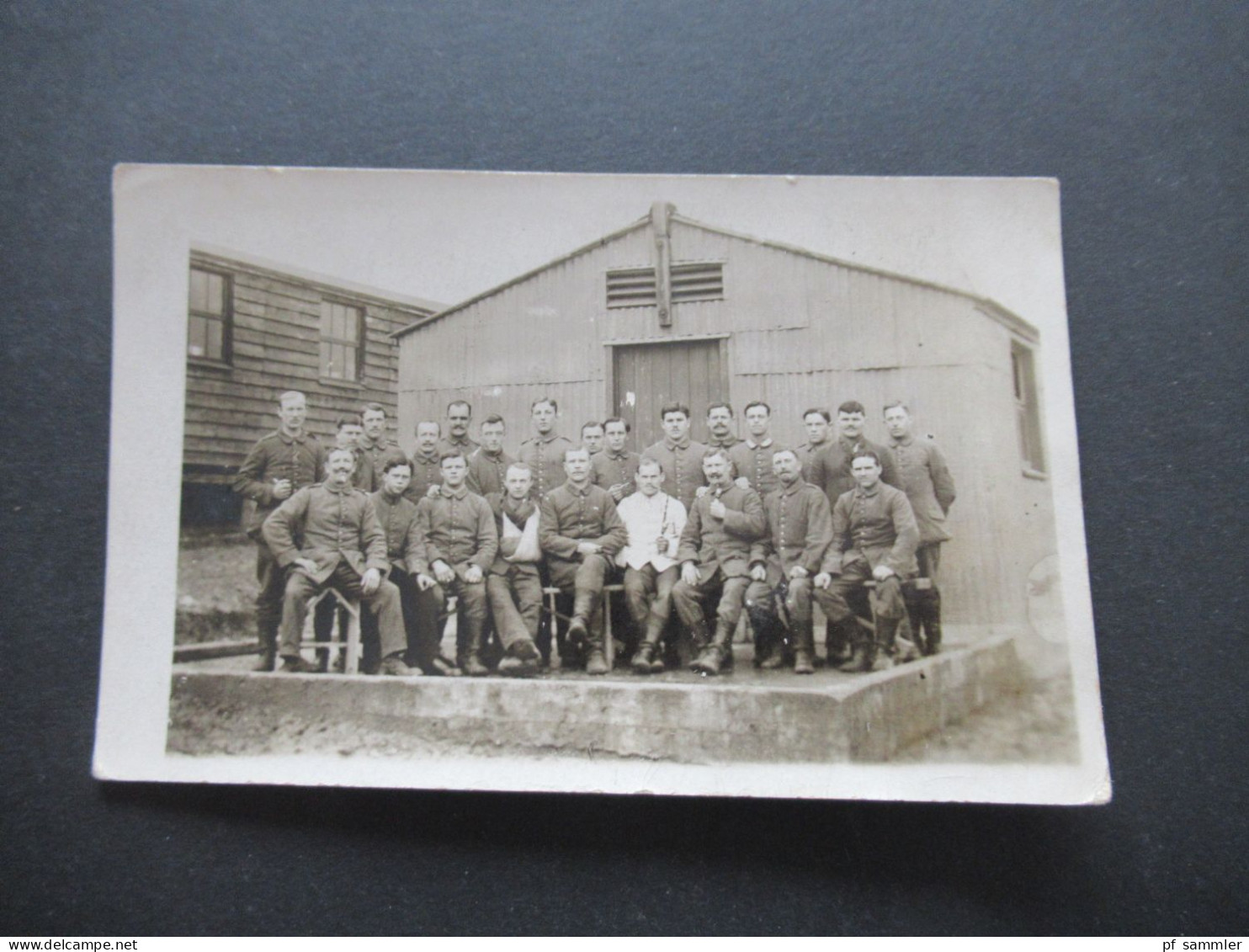 Foto AK 1.WK 1917 Dorchester Dorset Kriegsgefangenen Lager Camp II Comp. 26 Baracke M.2 / KGF Nr.10786 - Guerra 1914-18