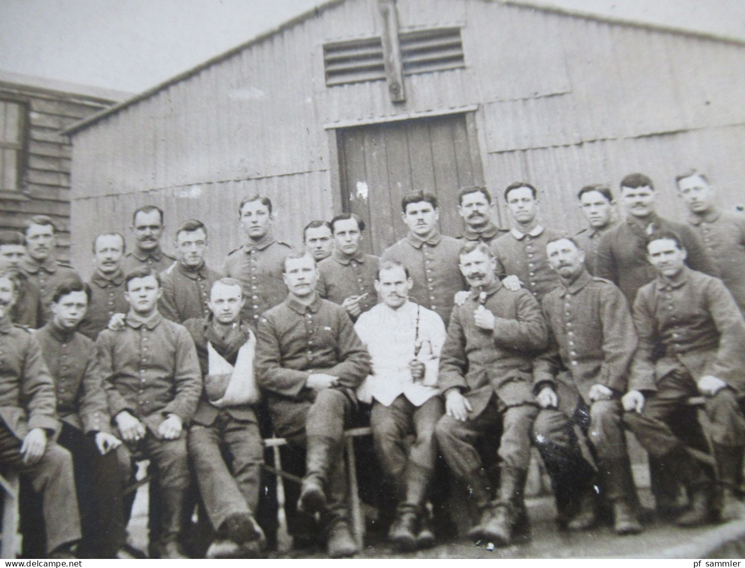 Foto AK 1.WK 1917 Dorchester Dorset Kriegsgefangenen Lager Camp II Comp. 26 Baracke M.2 / KGF Nr.10786 - Guerra 1914-18