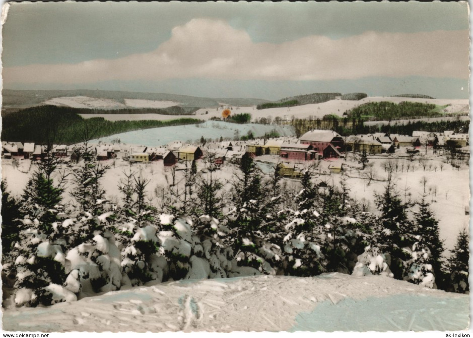 Sankt Andreasberg-Braunlage Panorama-Ansicht Der Bergstadt Im Winter 1960 - St. Andreasberg