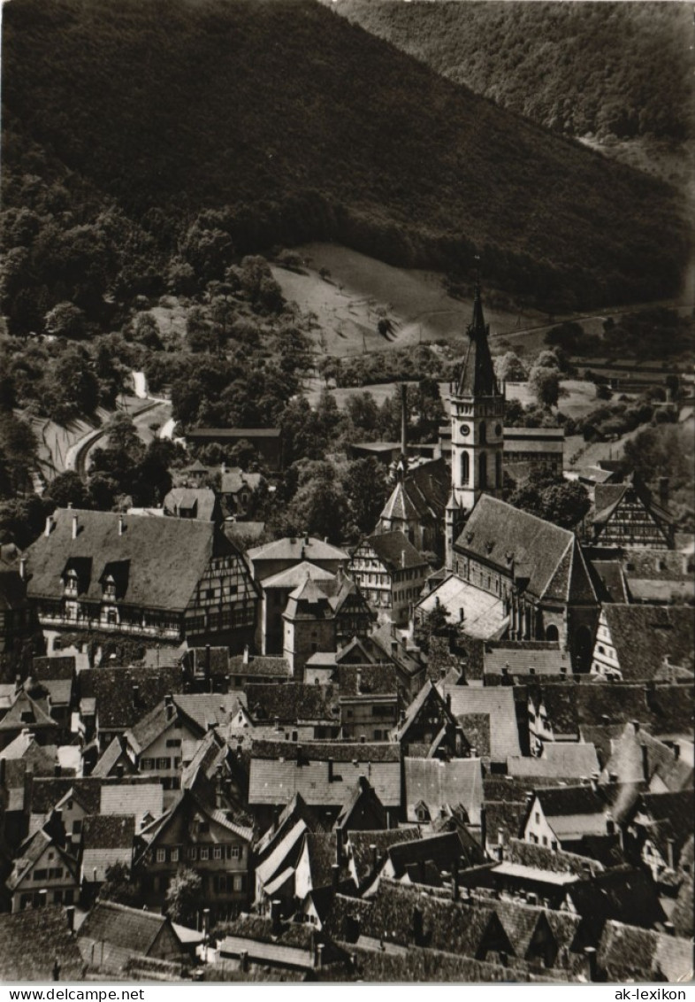 Ansichtskarte Bad Urach Blick Vom Hannerfelsen 1968 - Bad Urach