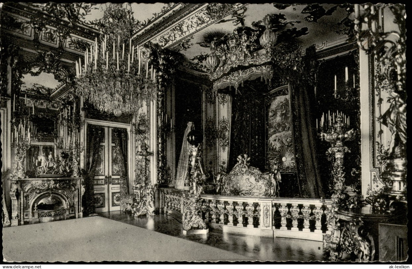 Ansichtskarte Chiemsee Herreninsel Mit Schloss Schlafzimmer Des Königs 1962 - Chiemgauer Alpen