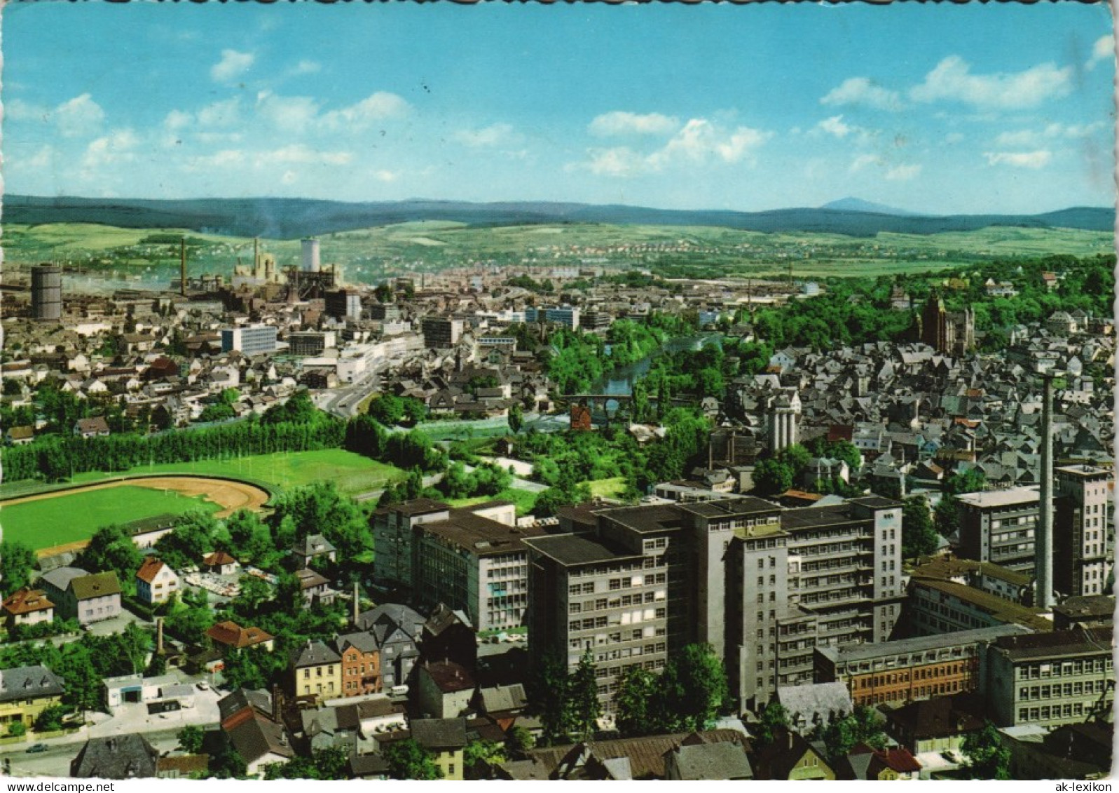 Ansichtskarte Wetzlar Panorama-Gesamansicht 1969 - Wetzlar
