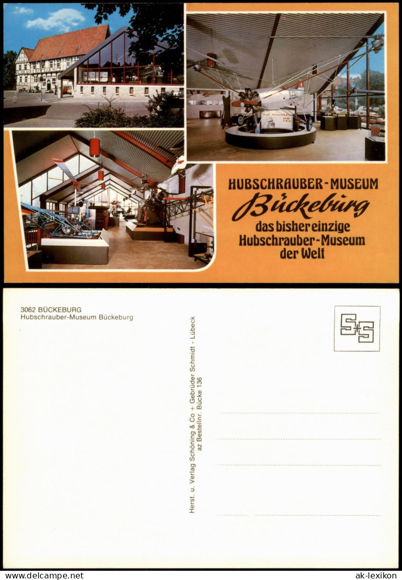 Ansichtskarte Bückeburg Hubschrauber-Museum Mehrbildkarte 1990 - Bueckeburg