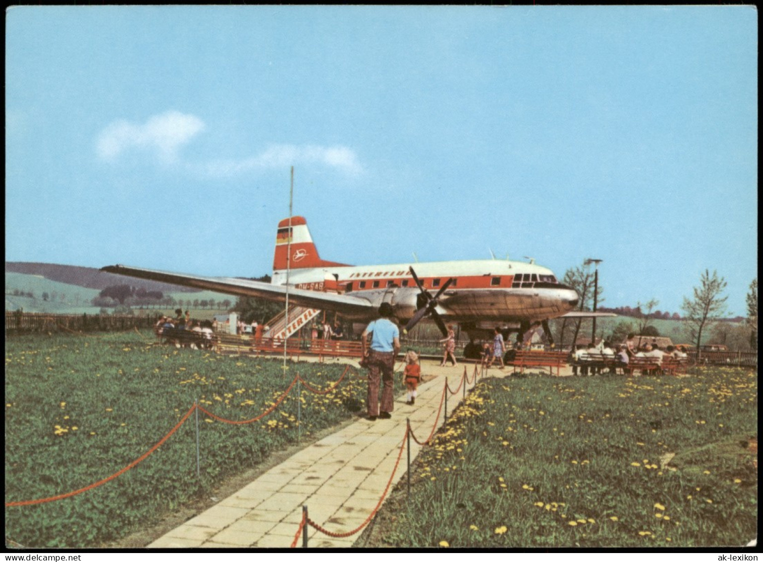 Cämmerswalde-Neuhausen (Erzgebirge) Partie Am Schauflugzeug IL 74 1976 - Neuhausen (Erzgeb.)