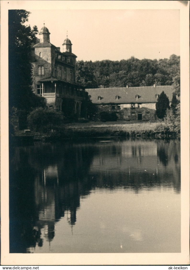 Ansichtskarte Gimborn-Marienheide Schloss Mit Teich Und Nebengebäude 1950 - Marienheide