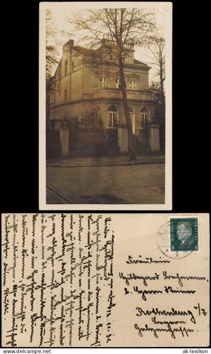 Wandsbek-Hamburg Stadtvilla - Straße 1931 Privatfoto  Gel. Stempel Wandsbek - Wandsbek