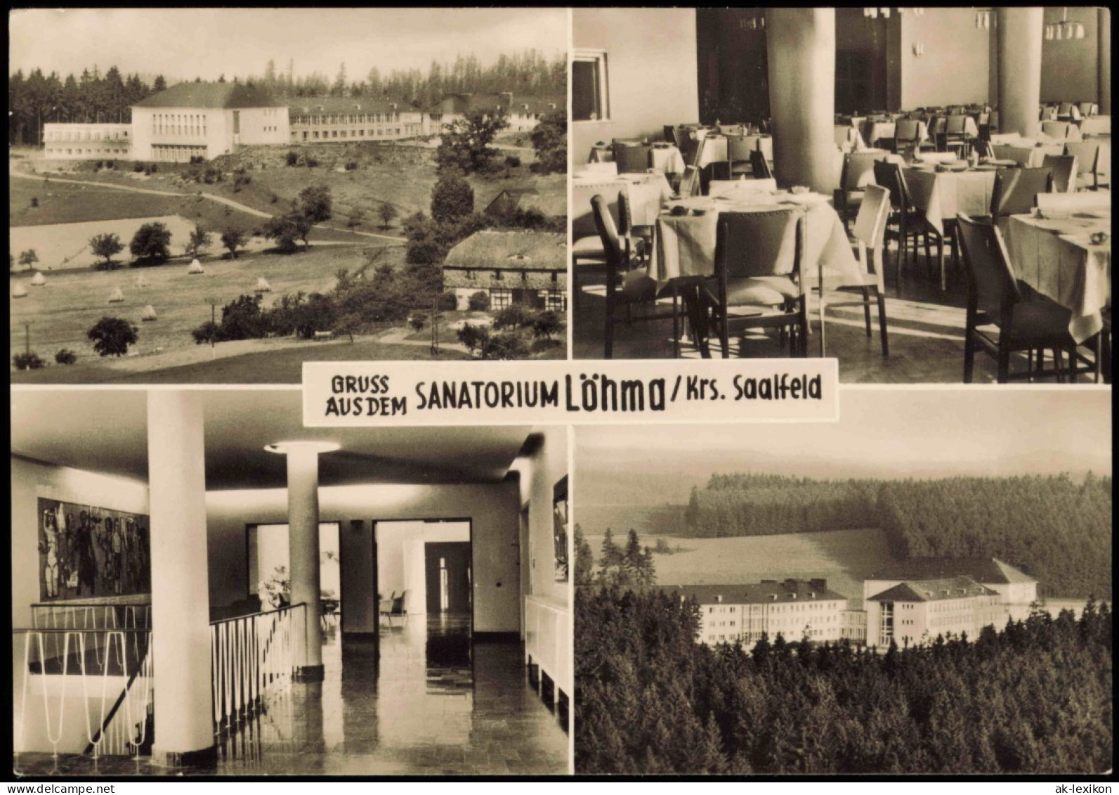 Löhma-Leutenberg Sanatorium Löhma DDR Mehrbildkarte Innen U. Außenansichten 1971 - Leutenberg