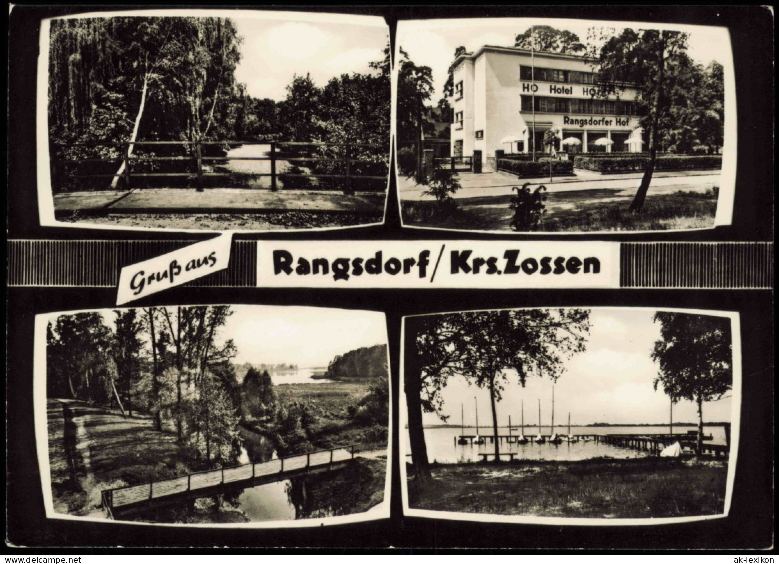 Rangsdorf DDR Mehrbildkarte Ua. HO Hotel Rangsdorfer Hof Uvm. 1960 - Rangsdorf