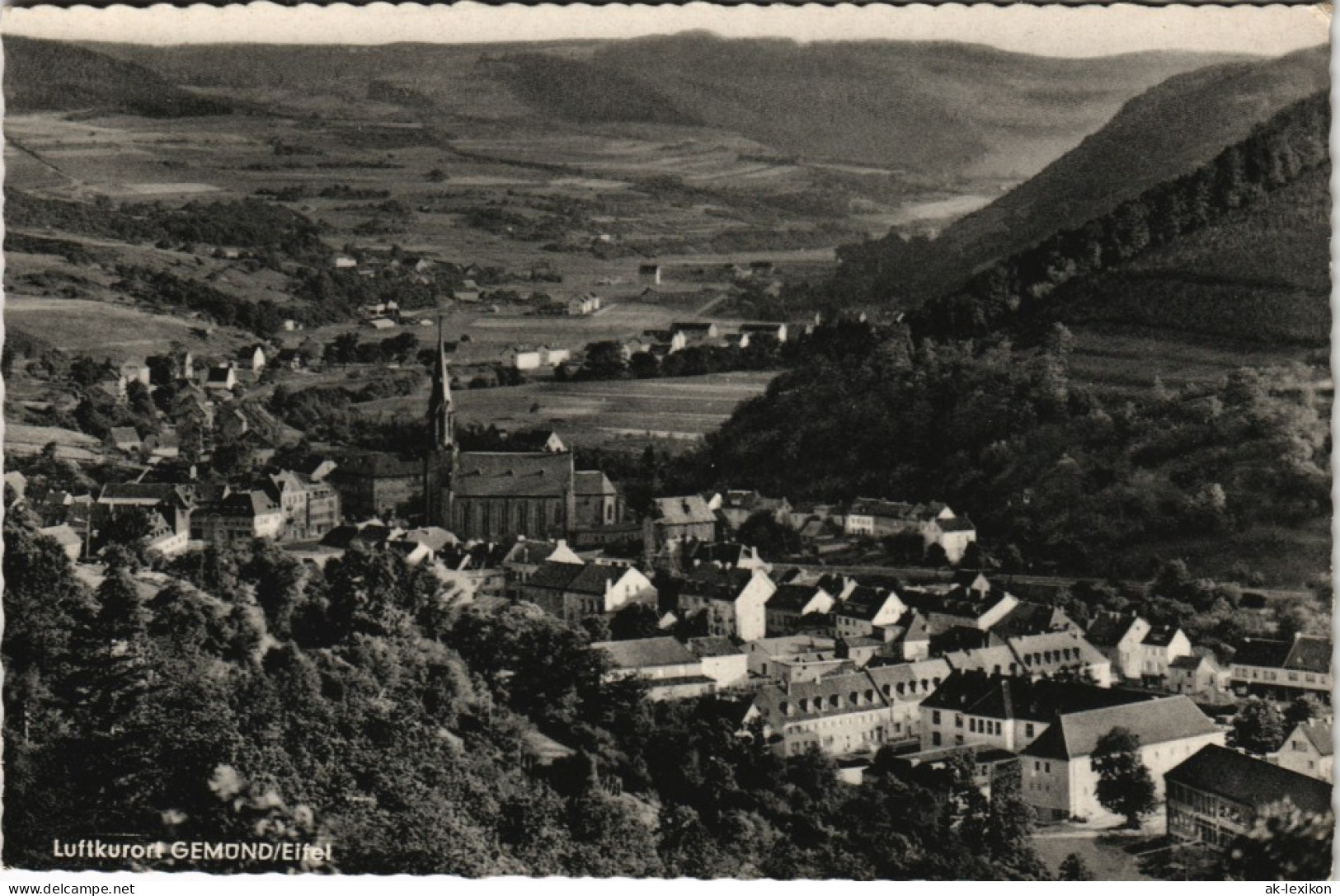 Ansichtskarte Schleiden-Gemünd Totalansicht 1963 - Schleiden