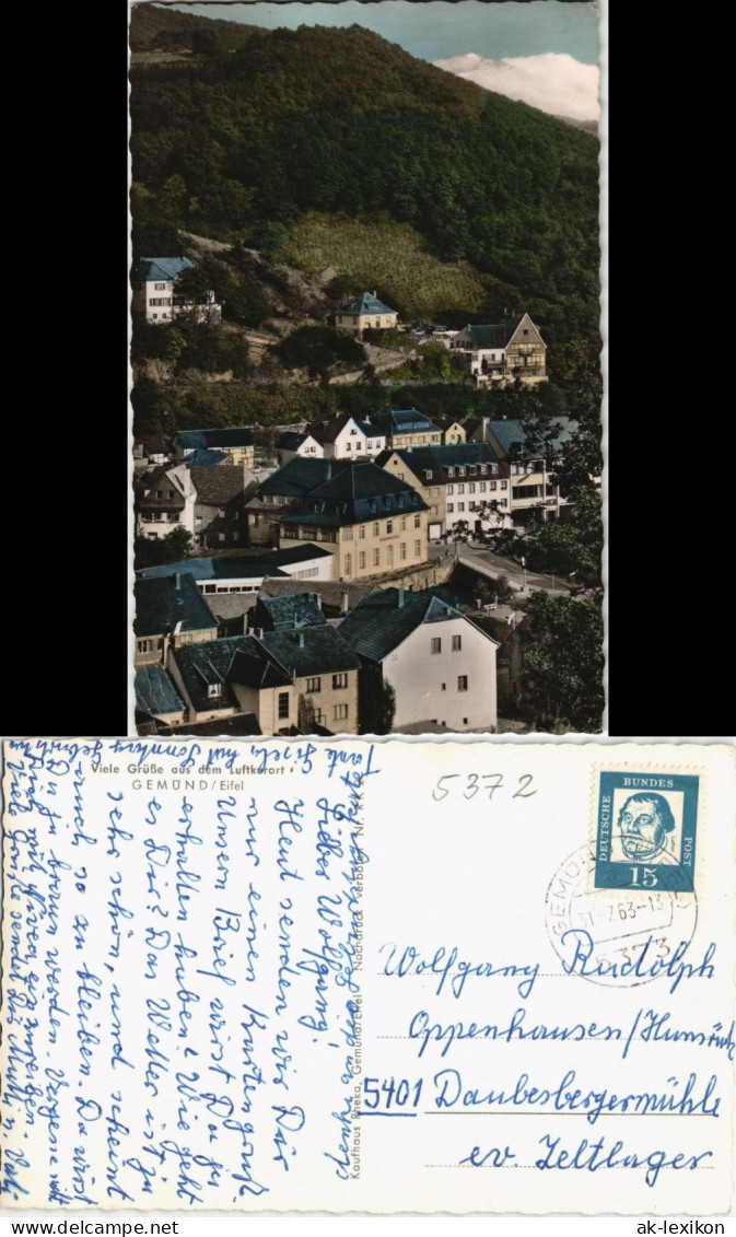 Ansichtskarte Schleiden-Gemünd Blick Auf Die Stadt Color 1963 - Schleiden
