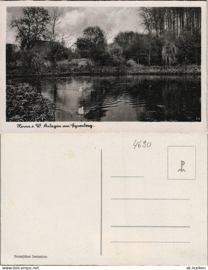 Ansichtskarte Herne Anlagen 1940 - Herne