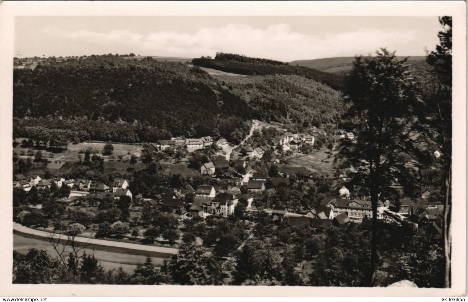 Ansichtskarte Zell Im Odenwald-Bad König Panorama Umland-Ansicht 1952 - Bad Koenig