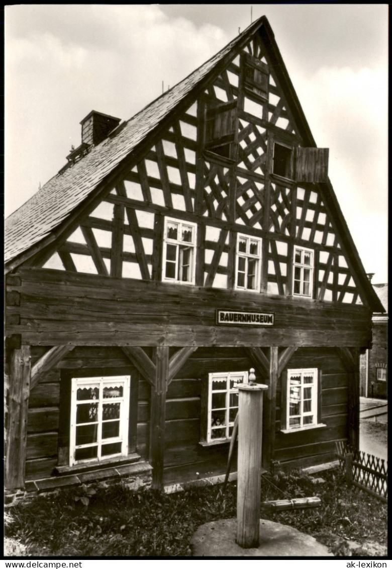 Sammelkarte Landwüst-Markneukirchen Vogtländisches Bauernmuseum 1980 - Markneukirchen