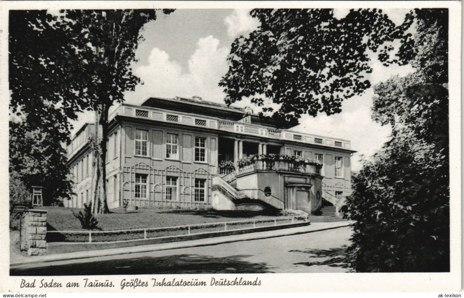 Ansichtskarte Bad Soden (Taunus) Inhalatorium Gebäude Ansicht 1955 - Bad Soden