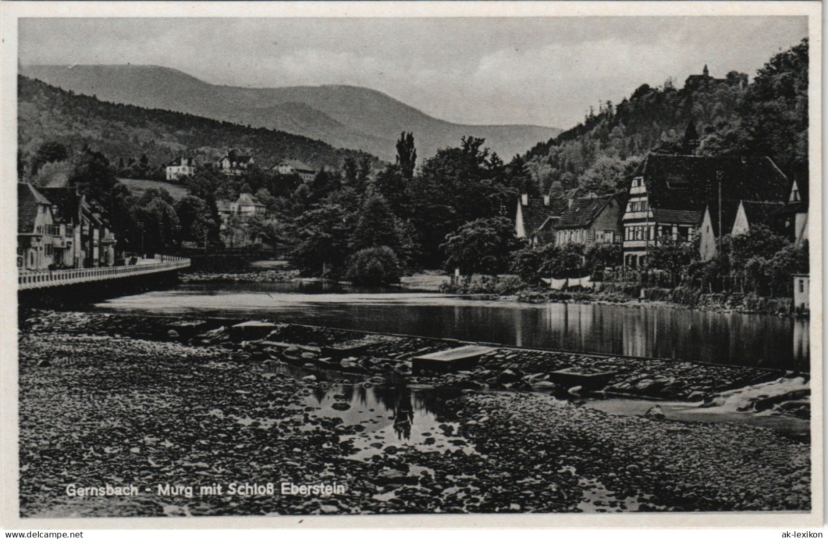 Ansichtskarte Gernsbach Murg Mit Eberstein 1932 - Gernsbach