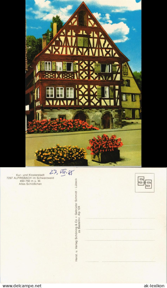 Ansichtskarte Alpirsbach Altes Schlößchen 1985 - Alpirsbach