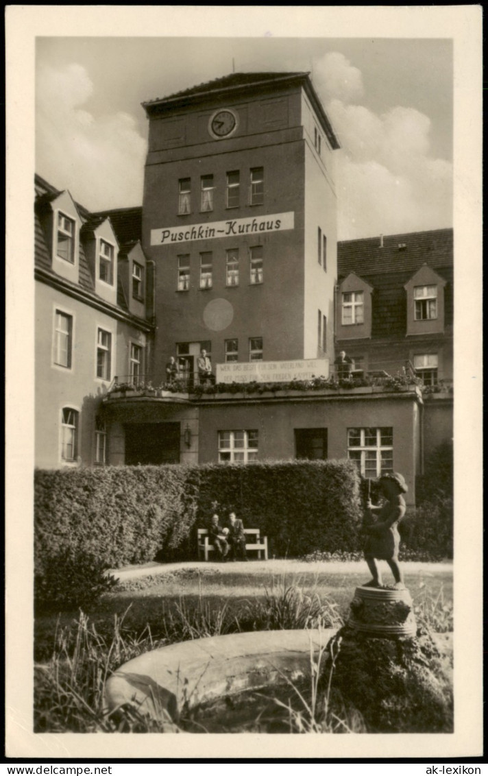 Ansichtskarte Bad Wilsnack Puschkin-Kurhaus 1956 - Bad Wilsnack