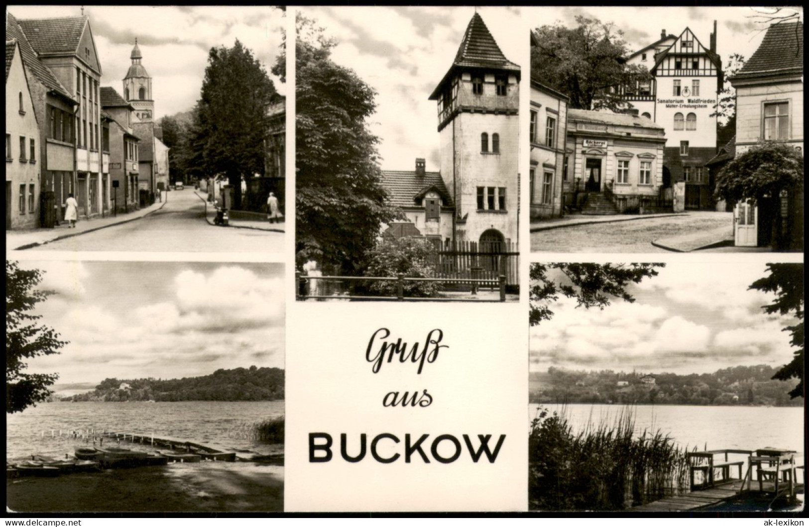 Buckow (Märkische Schweiz) DDR Mehrbildkarte Mit Ortsansichten 1961 - Buckow