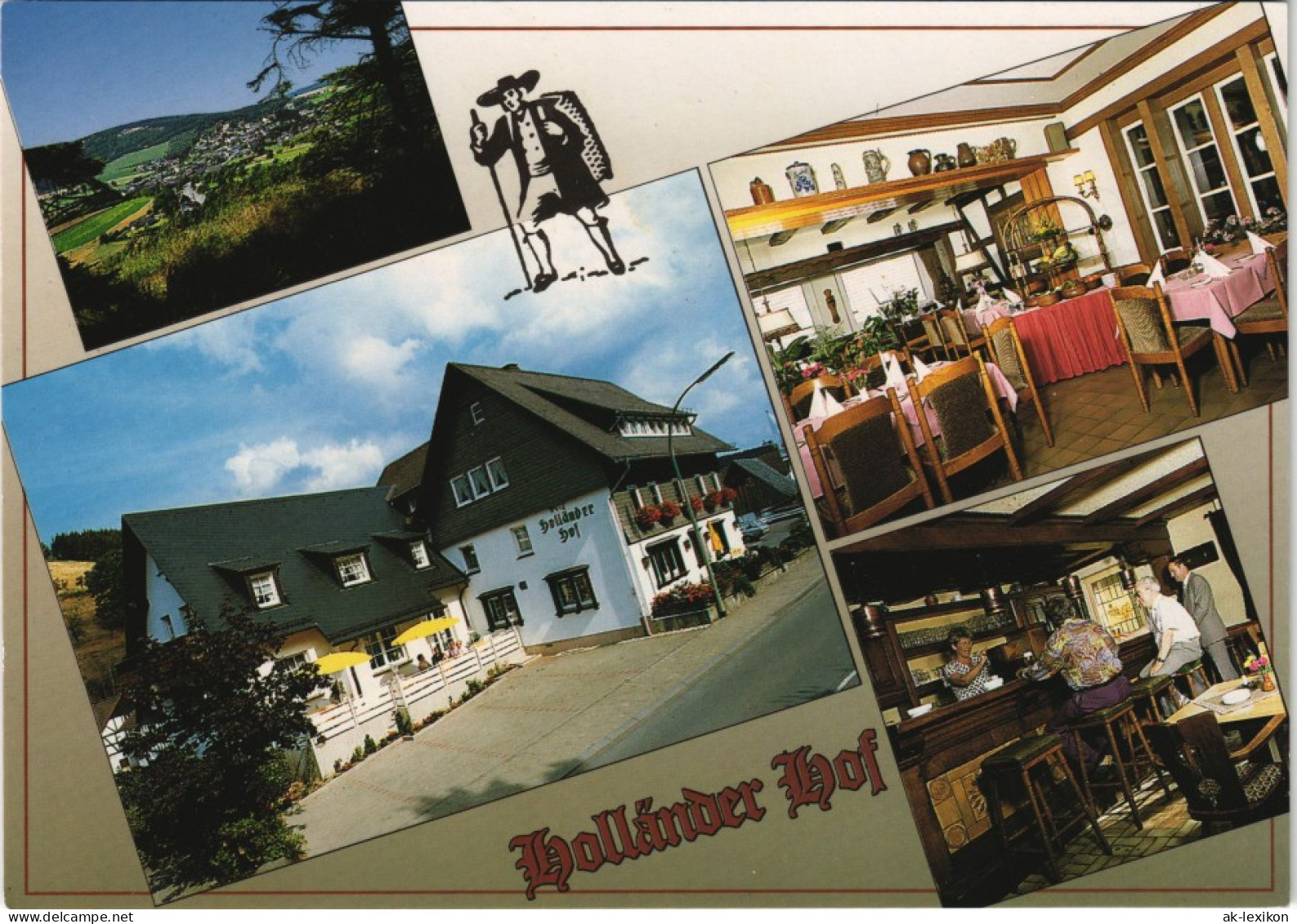 Meschede Mehrbild-AK Hotel Restaurant Holländer Hof Ohlstrasse 1980 - Meschede