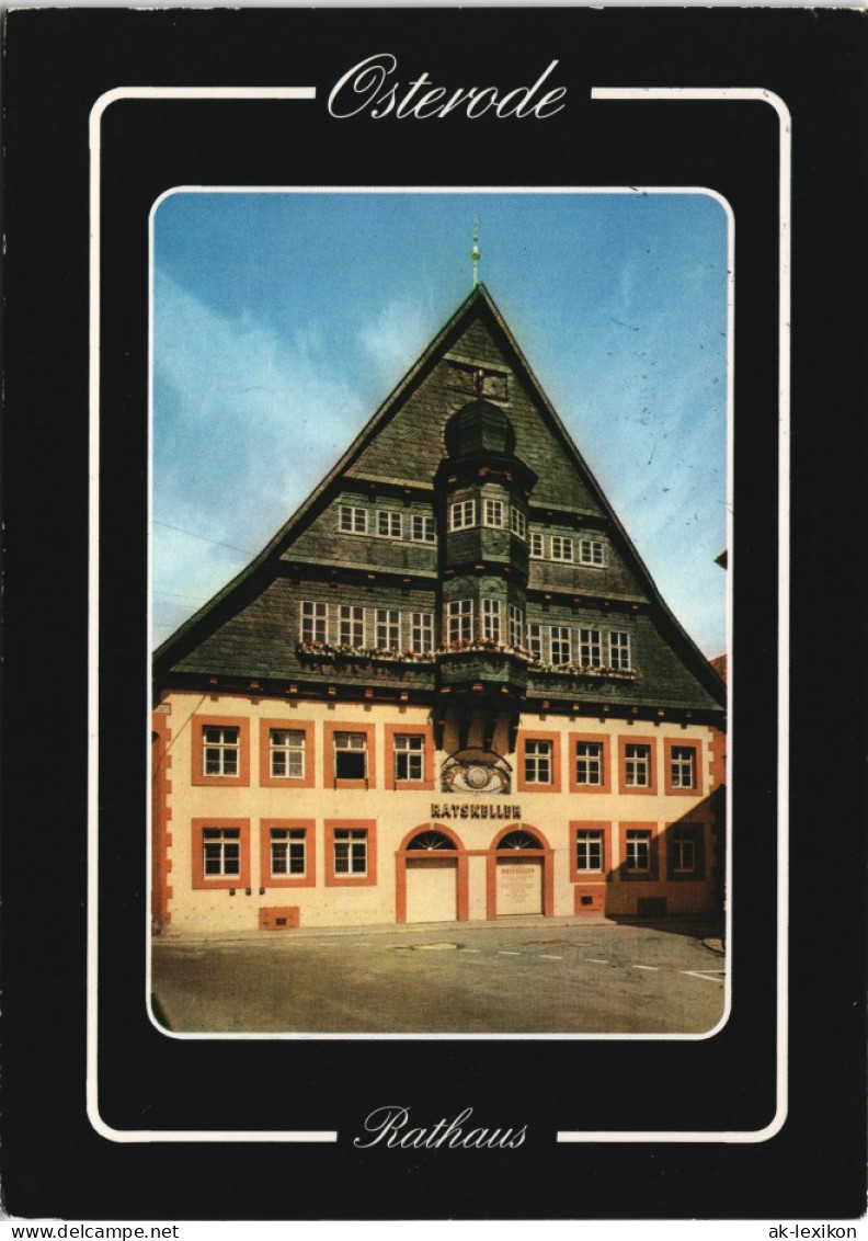 Ansichtskarte Osterode (Harz) Rathaus U. Ratskeller 1999 - Osterode