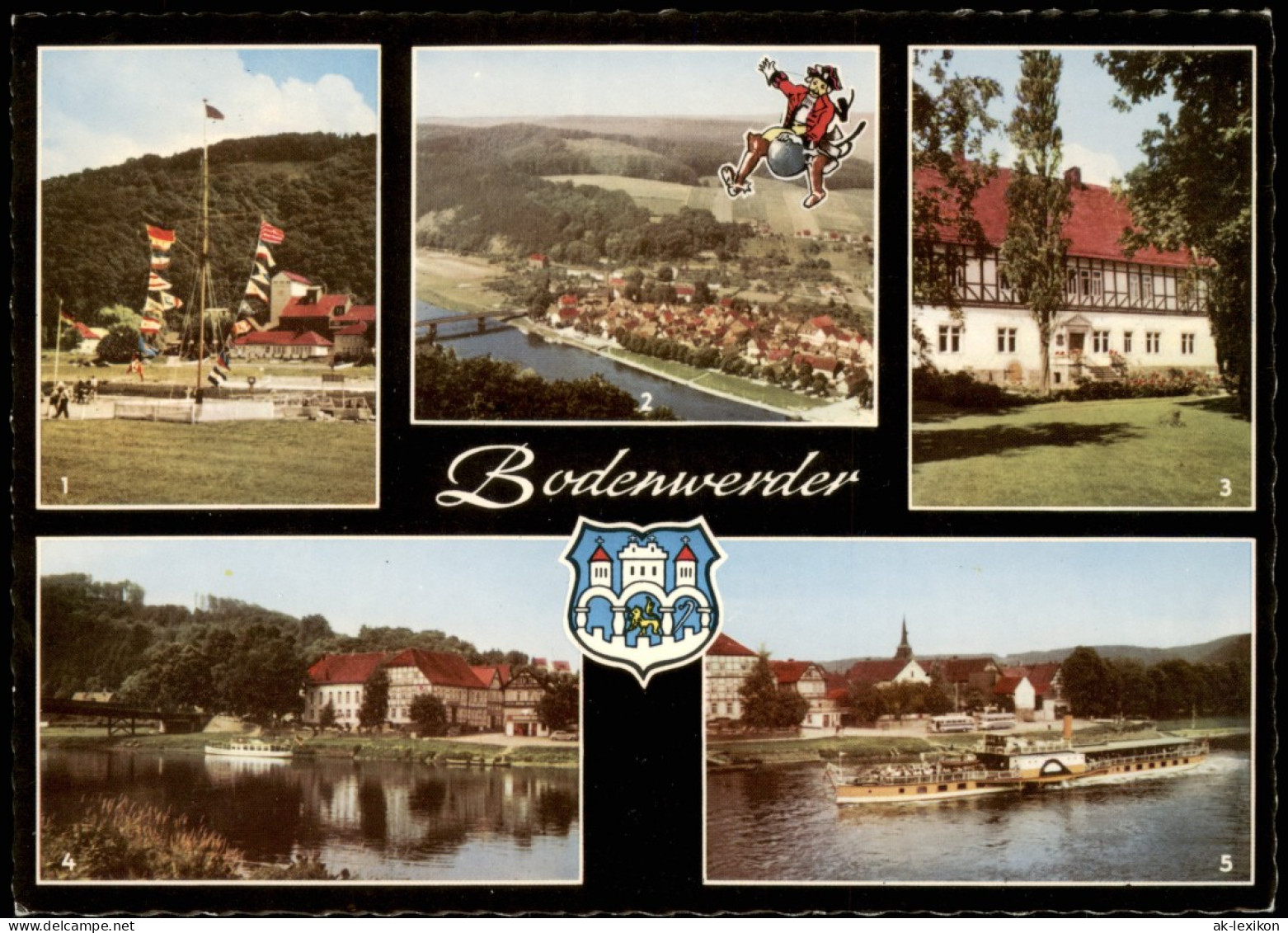 Ansichtskarte Bodenwerder Mehrbildkarte Mit 5 Ortsansichten 1980 - Bodenwerder