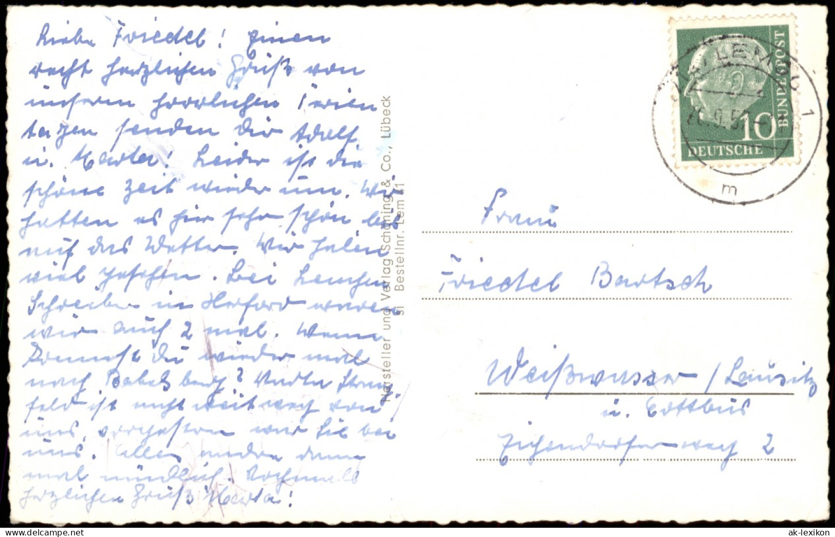 Ansichtskarte Lemgo Mehrbildkarte Gebäude Der Hansestadt 1955 - Lemgo