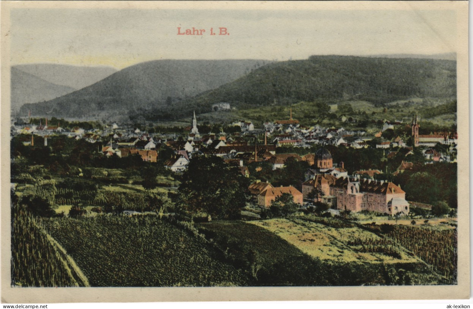 Ansichtskarte Lahr (Schwarzwald) Partie An Der Stadt 1907 - Lahr