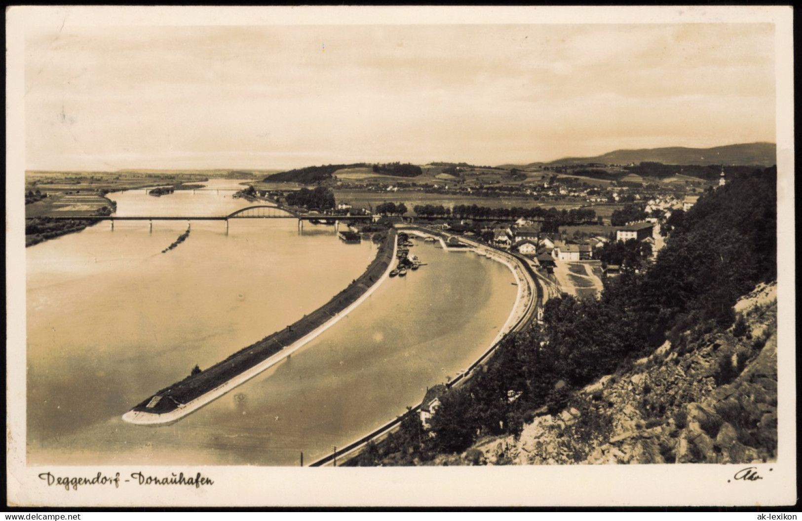 Ansichtskarte Deggendorf Blick Auf Die Stadt 1938 - Deggendorf