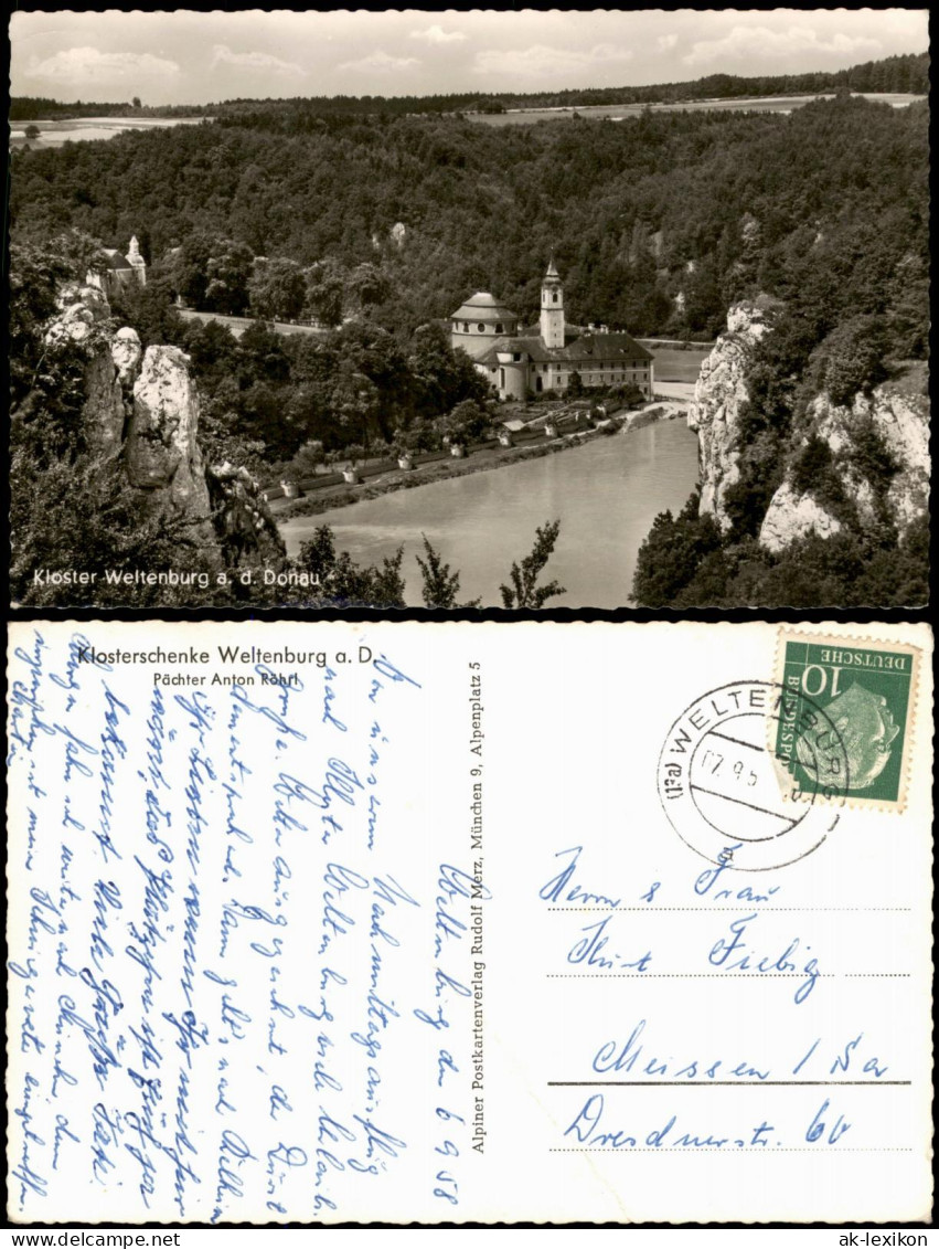 Ansichtskarte Kelheim Kloster Weltenburg 1958 - Kelheim