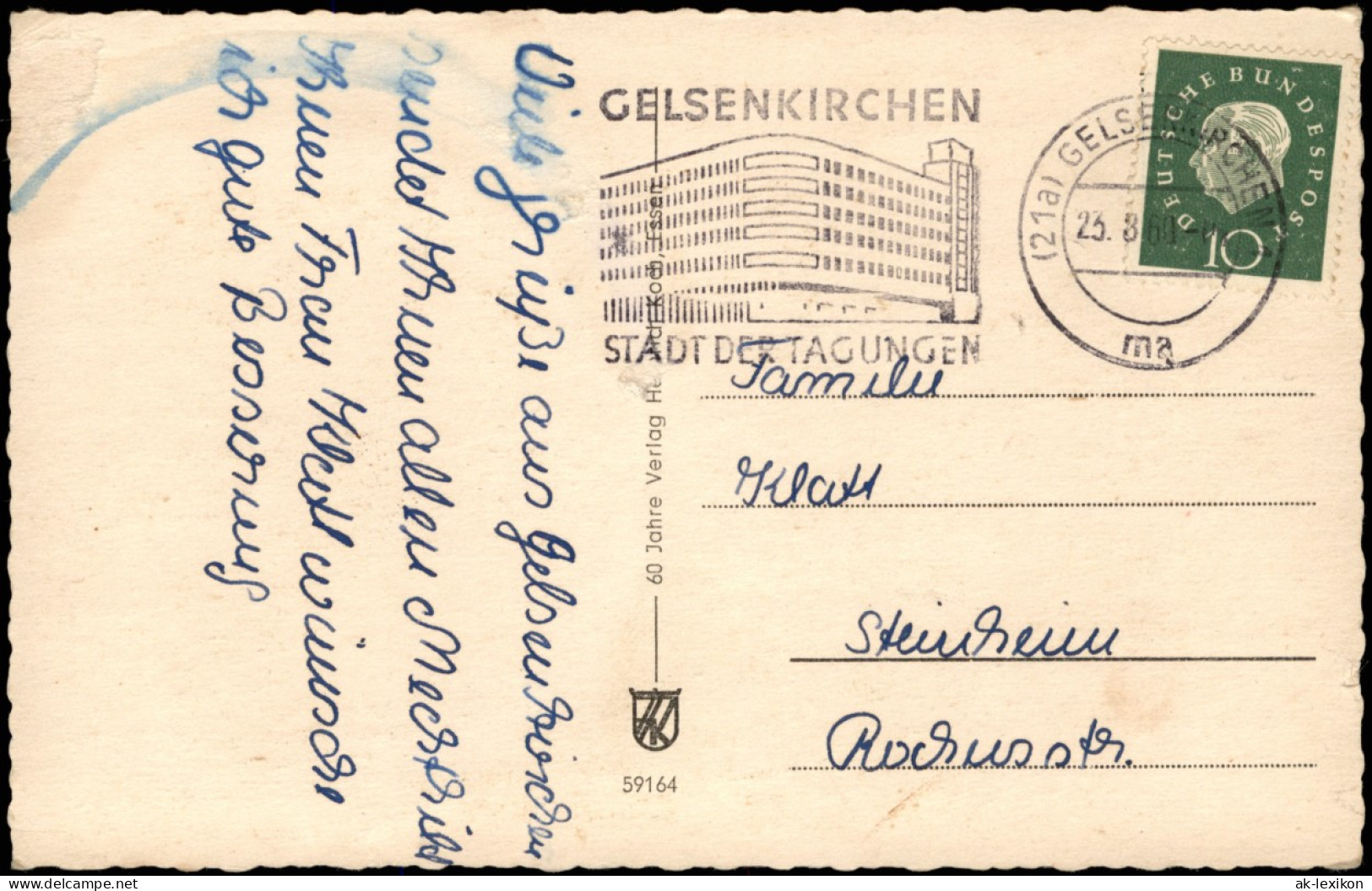 Ansichtskarte Gelsenkirchen Städtische Bühnen Gelsenkirchen 1960 - Gelsenkirchen