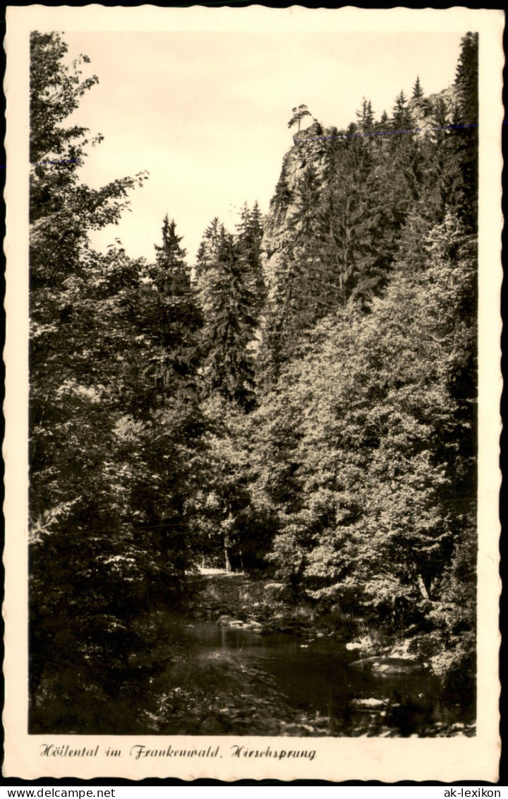 Ansichtskarte Hof (Saale) Höllental Im Frankenwald, Hirschsprung 1952 - Hof