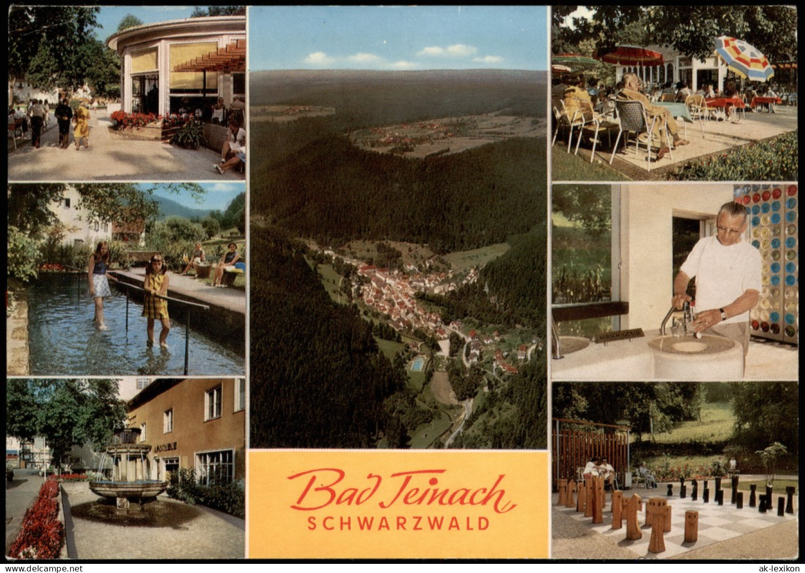 Bad Teinach-Zavelstein Mehrbildkarte Ortsansichten U.a. Großes Schachbrett 1974 - Bad Teinach