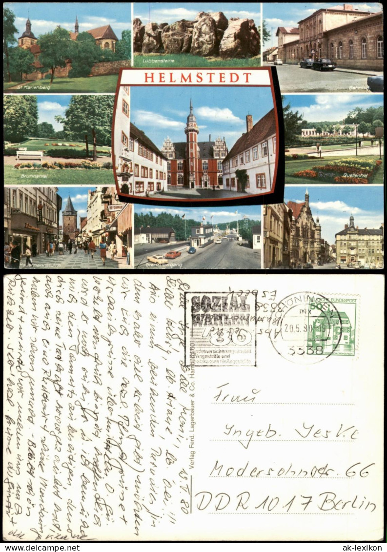 Helmstedt Mehrbild-AK Mit Lübbenstein, Brunnental, Quellenhof Uvm. 1980 - Helmstedt