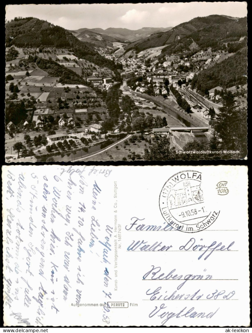 Ansichtskarte Wolfach (Schwarzwald) Panorama-Ansicht 1958 - Wolfach