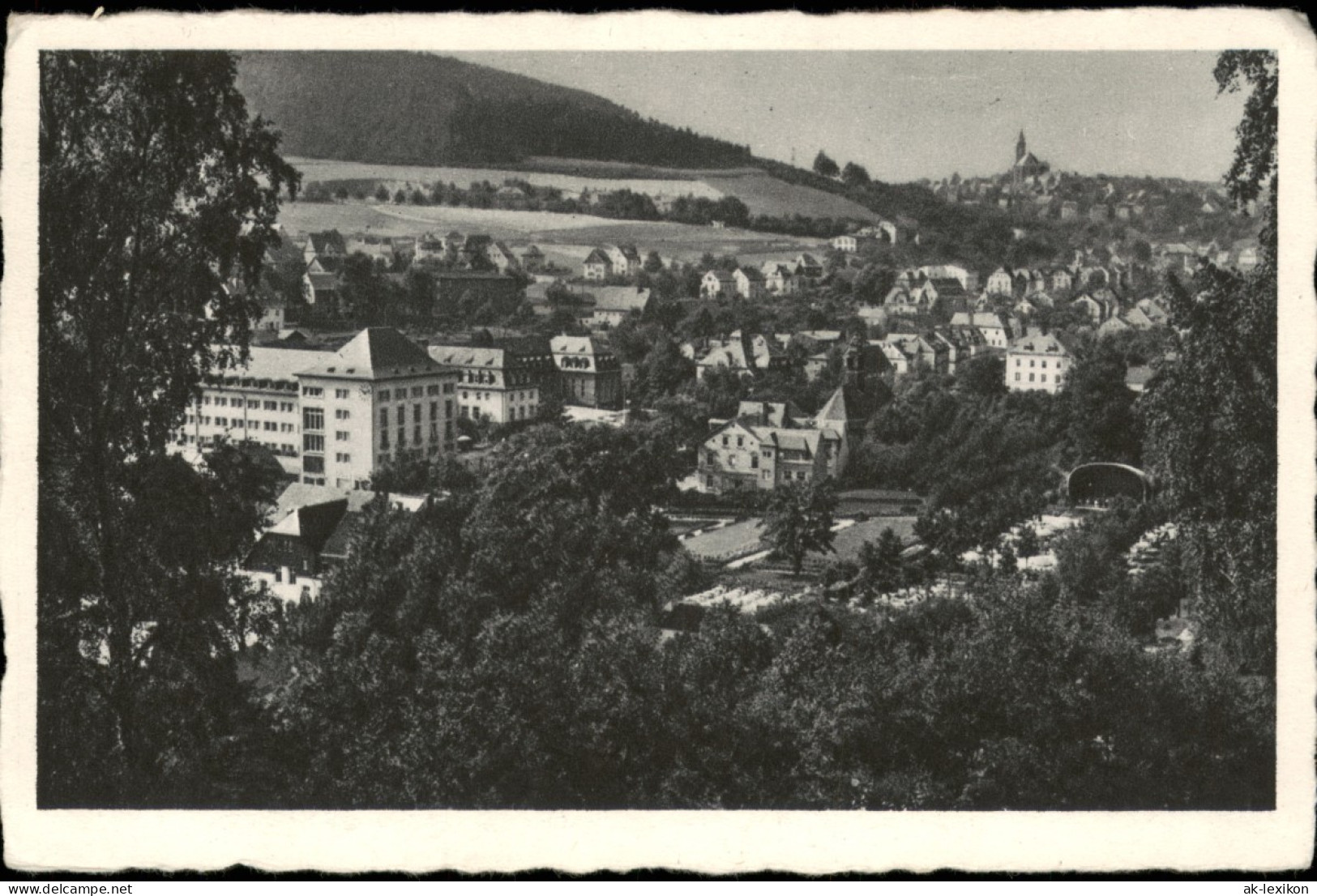 Ansichtskarte Oberschlema-Bad Schlema Panorama-Ansicht 1940 - Bad Schlema