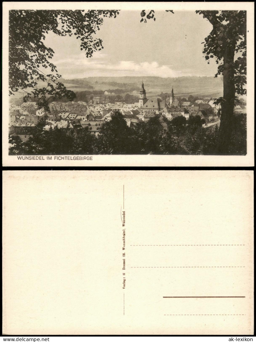 Ansichtskarte Wunsiedel (Fichtelgebirge) Blick Auf Die Stadt 1924 - Wunsiedel