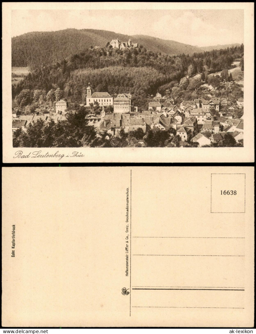 Ansichtskarte Leutenberg Panorama-Ansicht Ortsansicht 1910 - Leutenberg