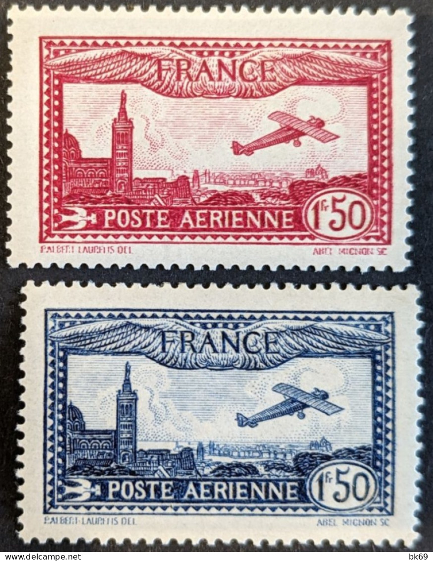 PA N° 5 & 6 ** Avion Survolant Marseille - 1927-1959 Postfris