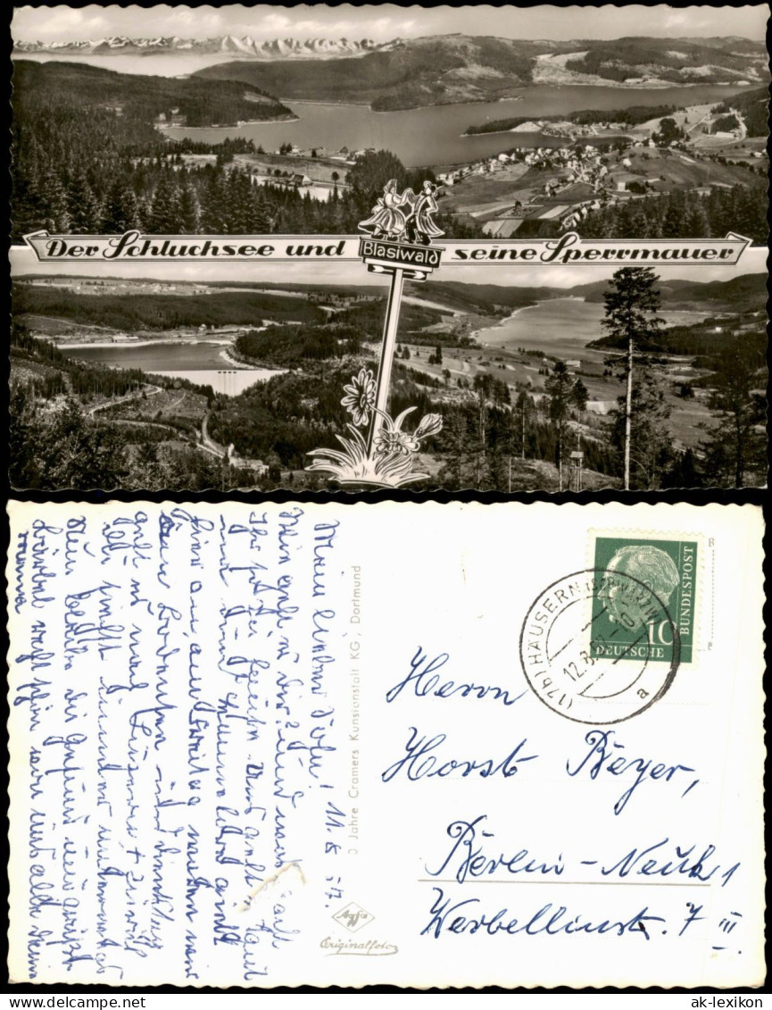 Ansichtskarte Schluchsee Schluchsee Mehrbild-AK Mit Sperrmauer 1957 - Schluchsee
