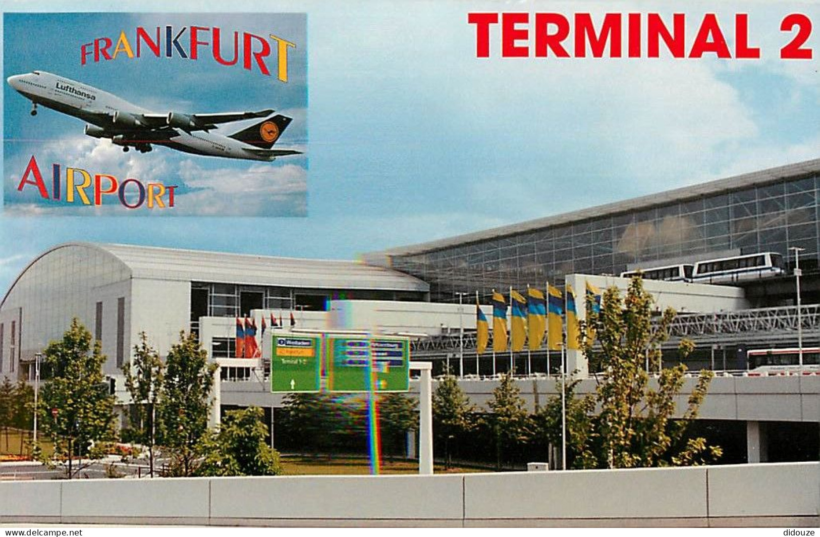 Format - 160 X 115 Mms - Allemagne - Deutschland - Airport Frankfurt - Aéroport - Aviation - Avions - CPM - Carte Neuve  - Aerodrome