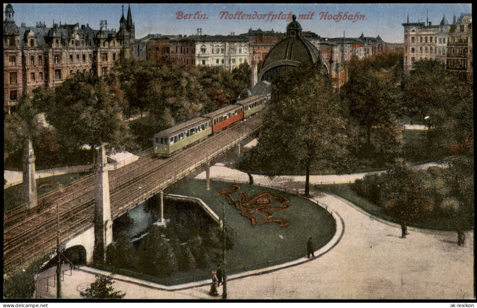 Ansichtskarte Schöneberg-Berlin Nollendorfplatz, Hochbahn 1918 - Schoeneberg