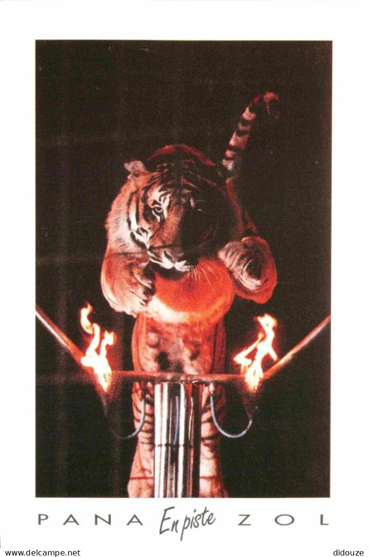 Animaux - Fauves - Tigre - Tiger - Panazol En Piste - Le Tigre Et Le Feu - Cirque - CPM - Carte Neuve - Voir Scans Recto - Tijgers