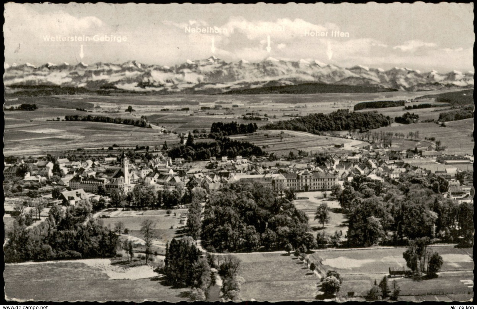 Ansichtskarte Bad Wurzach Luftbild 1963 - Bad Wurzach