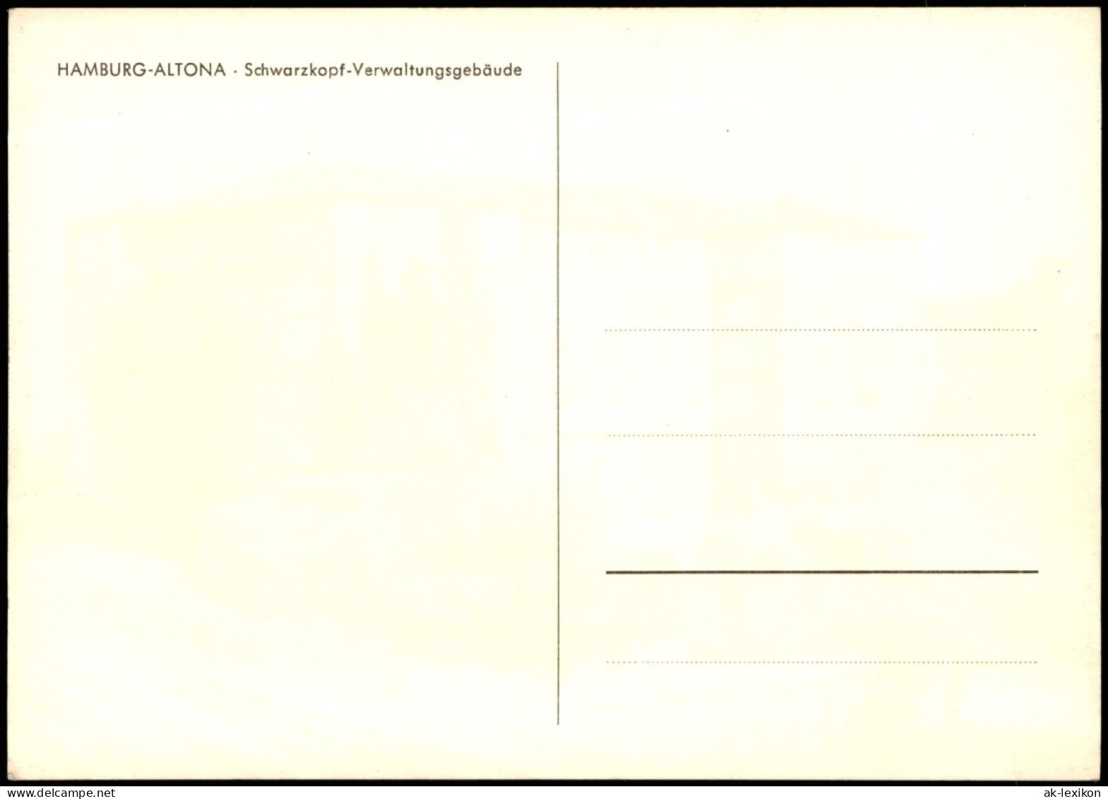 Ansichtskarte Altona-Hamburg Schwarzkopf-Verwaltungsgebäude 1965 - Altona